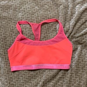 Under Armor Mesh peach sports bra
